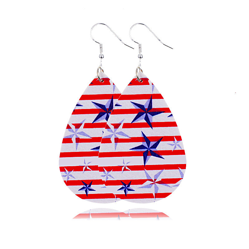 Wholesale earrings American Independence Day earrings