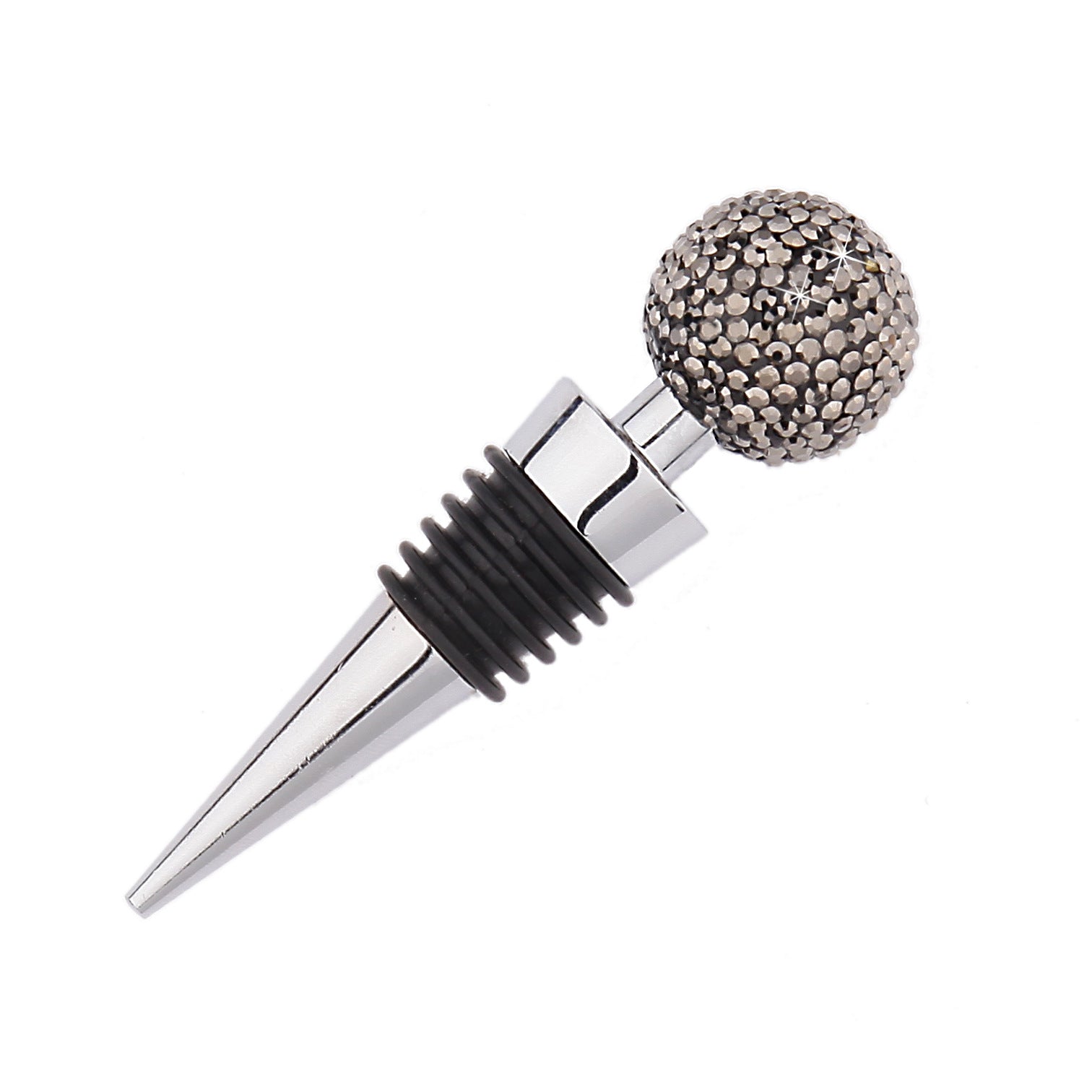 Wholesale Diamond Inlaid Zinc Alloy Wine Bottle Stoppers