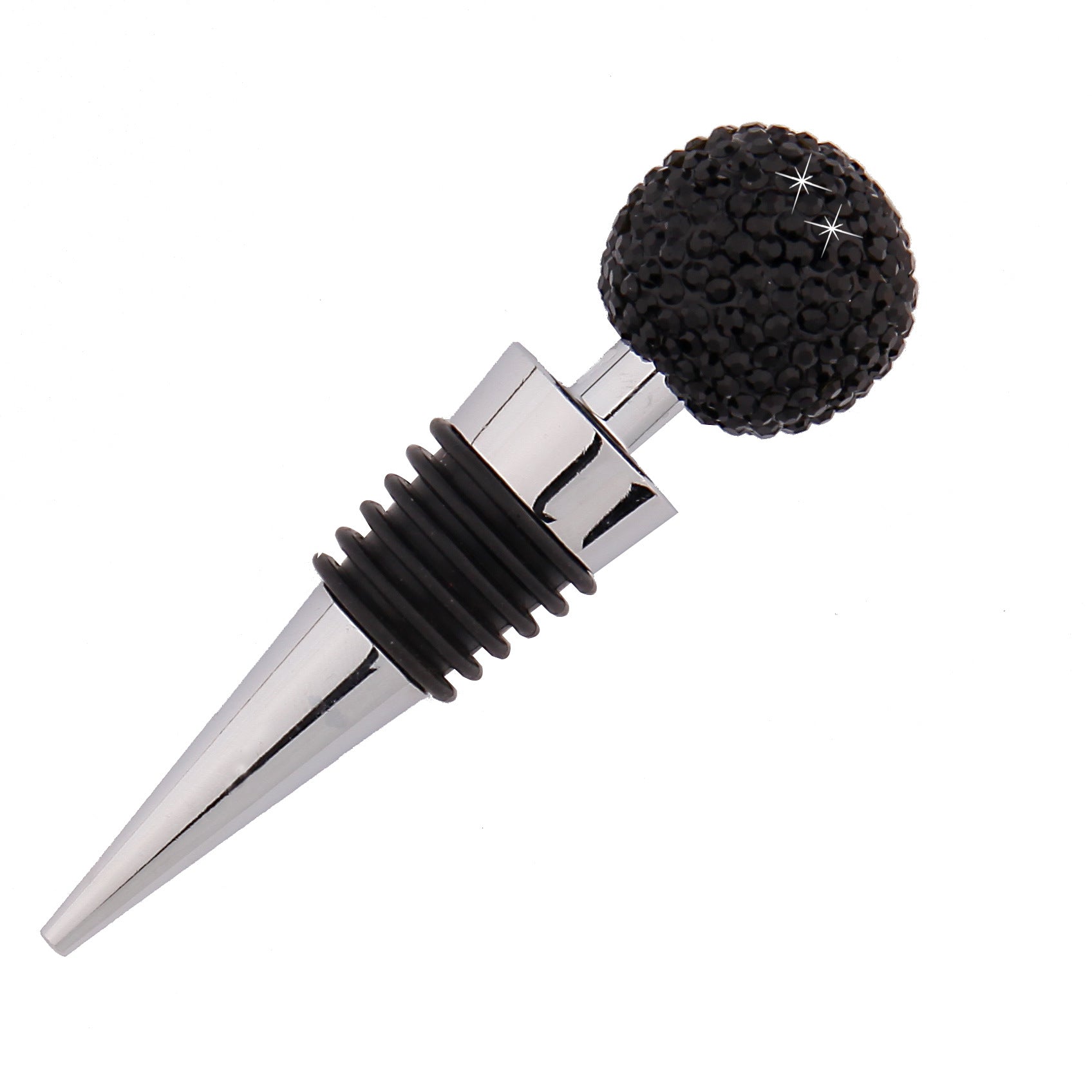 Wholesale Diamond Inlaid Zinc Alloy Wine Bottle Stoppers