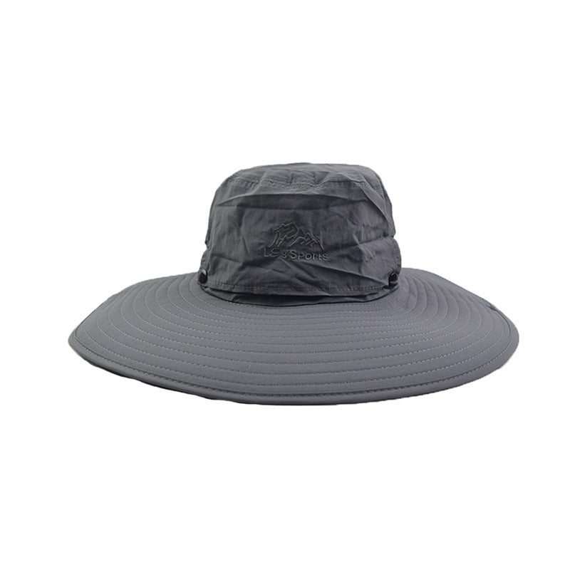 Protección de verano de nylon al por mayor Big Brim Bucket sombrero