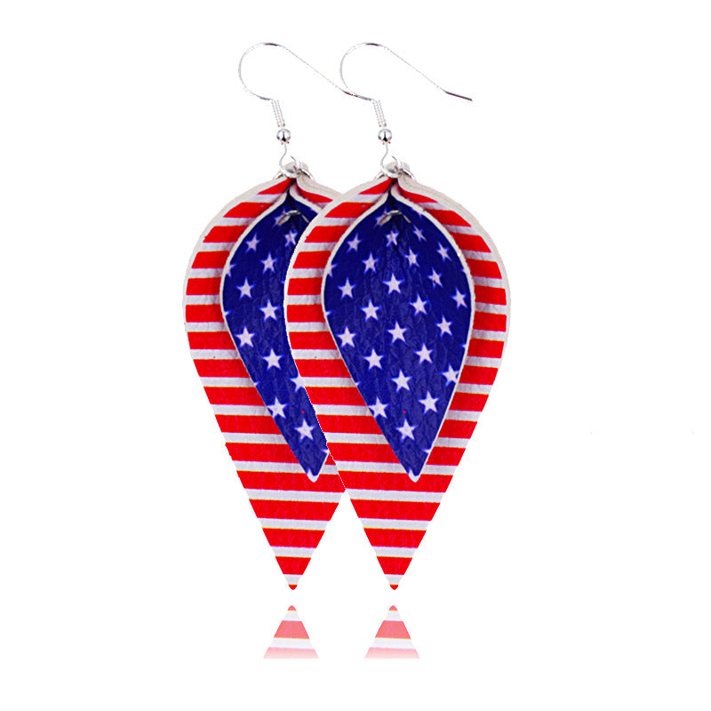 Wholesale earrings American Independence Day earrings