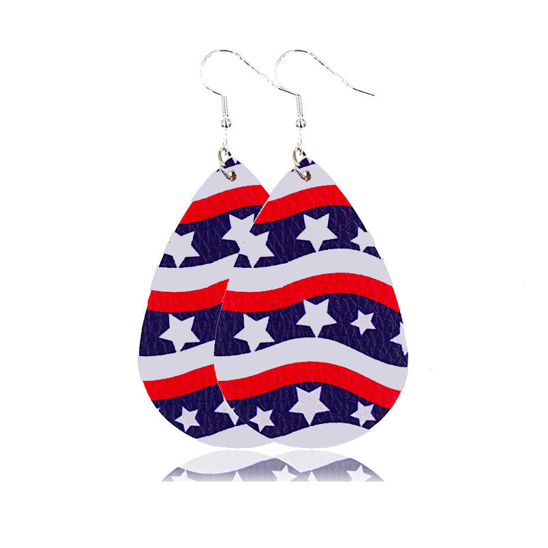 Wholesale earrings American Independence Day earrings