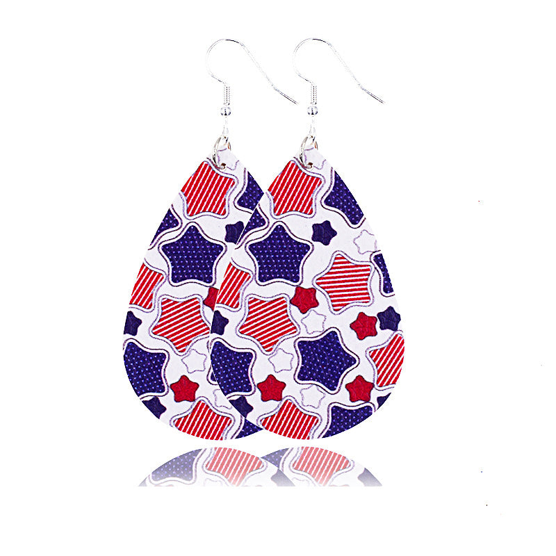 Wholesale earrings American Independence Day earrings