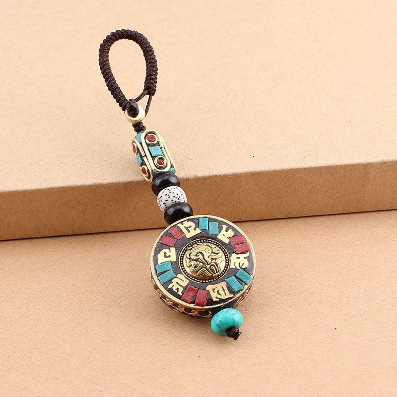 Wholesale Nepalese Vintage Car Alloy Keychains