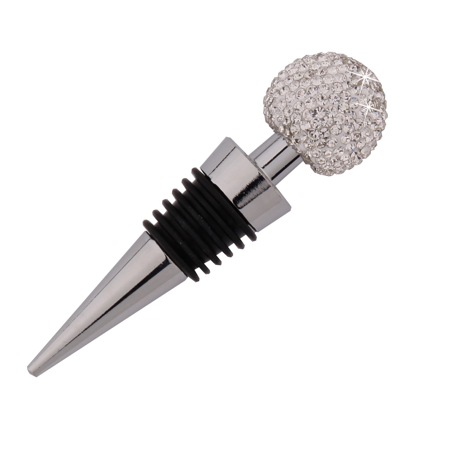 Wholesale Diamond Inlaid Zinc Alloy Wine Bottle Stoppers