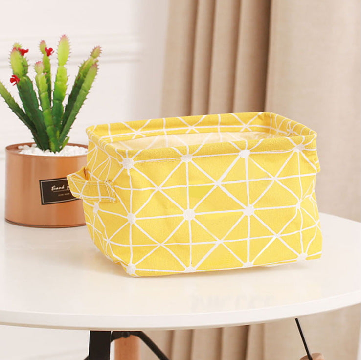 Wholesale Cotton and Linen Foldable Waterproof Portable Storage Box