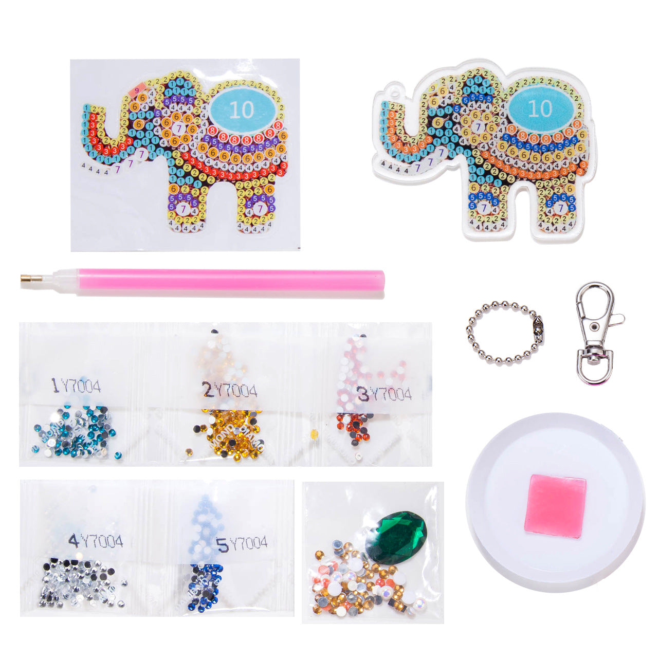 Wholesale DIY Acrylic Stick Diamond Painting Keychain