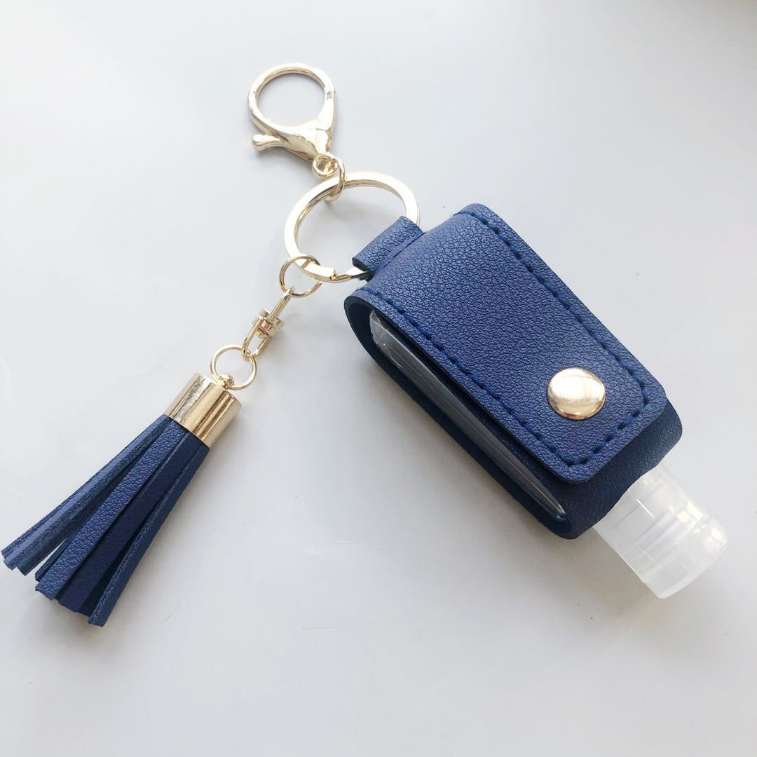 Wholesale Leather Case Perfume Bottle Storage Bag T-shaped Bottle Key Ring