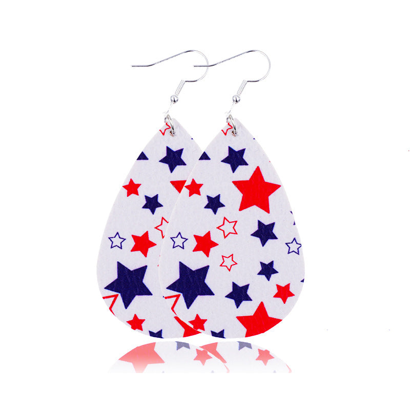 Wholesale earrings American Independence Day earrings