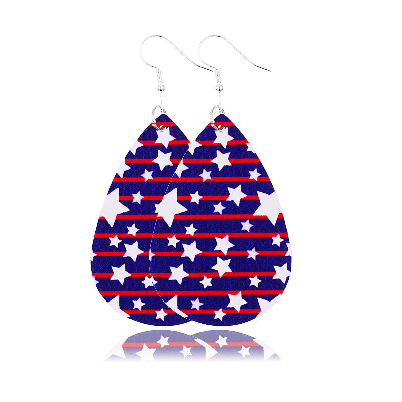 Wholesale earrings American Independence Day earrings