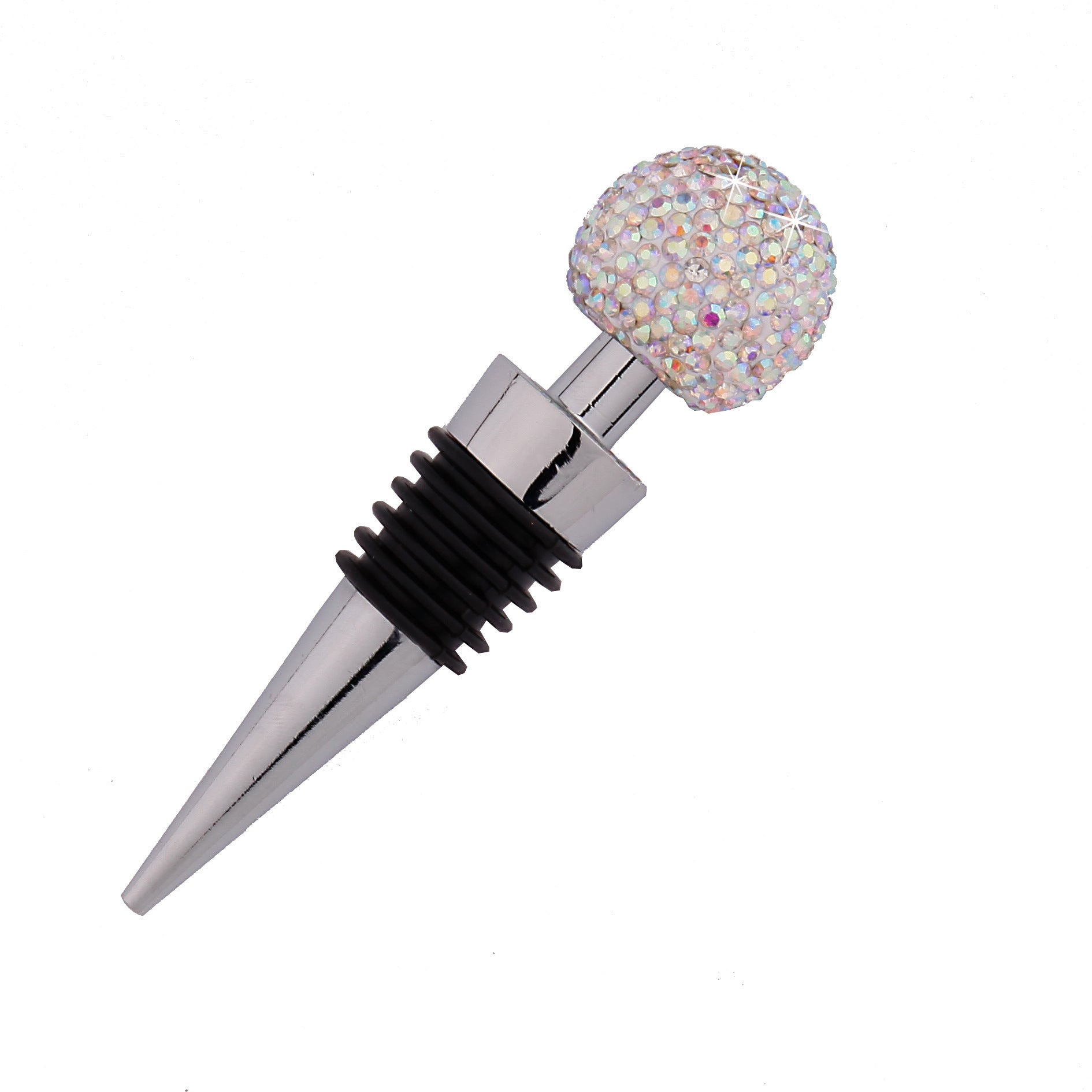 Wholesale Diamond Inlaid Zinc Alloy Wine Bottle Stoppers