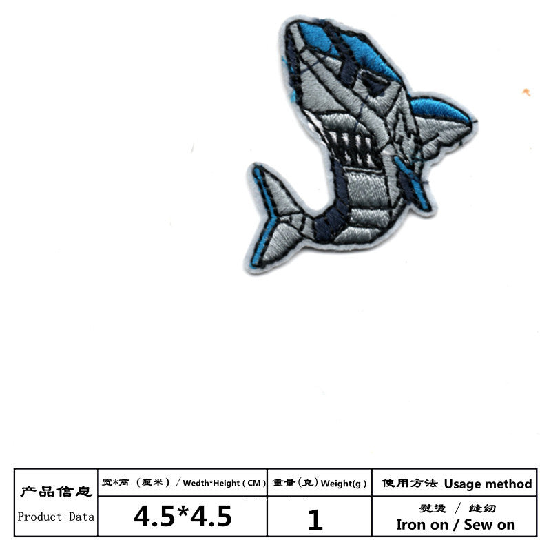 Wholesale Cartoon Robot Dog Astronaut Satellite Embroidered Patches Decorative Clothing Accessory DIY Craft Supply For Resale