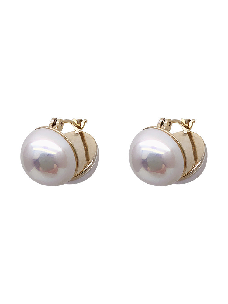 Wholesale Pearl Ball Alloy Ear Buckles