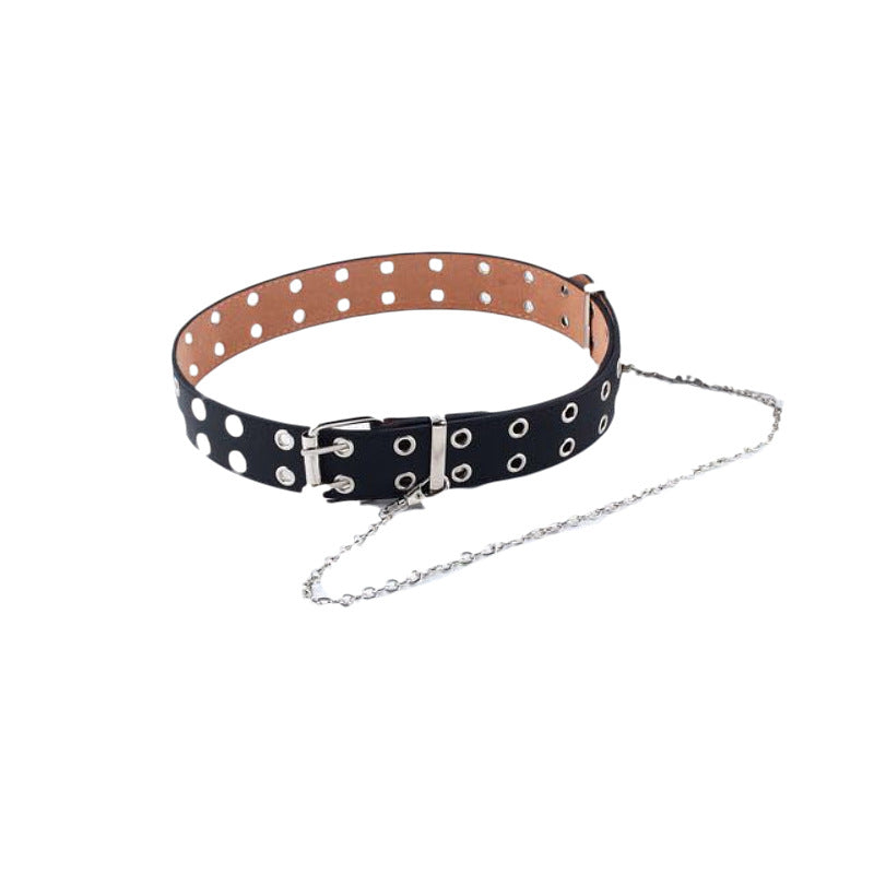 Whoelsale PU Pendant Chain Decoration Punk Style Waistband