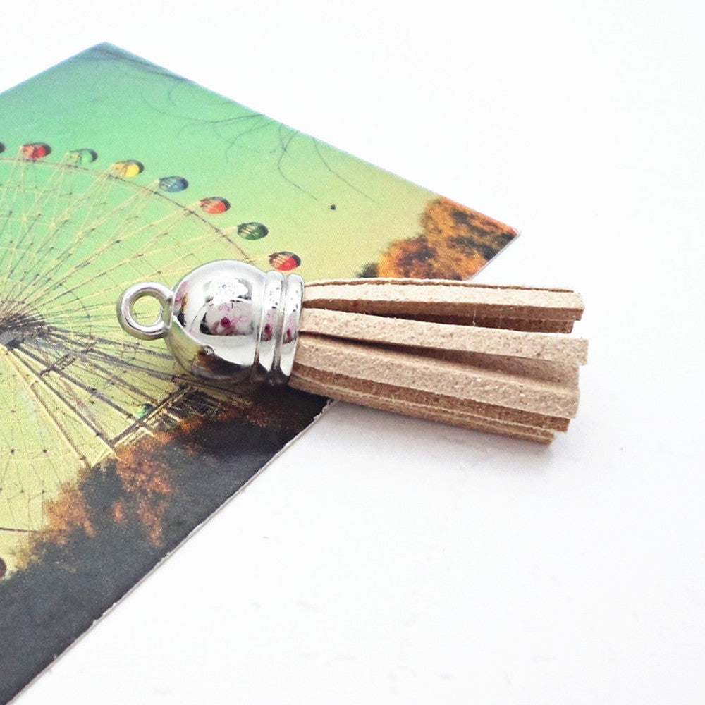 Wholesale 10pcs/pack Velvet Tassel Bag Charm DIY Accessories Keychain