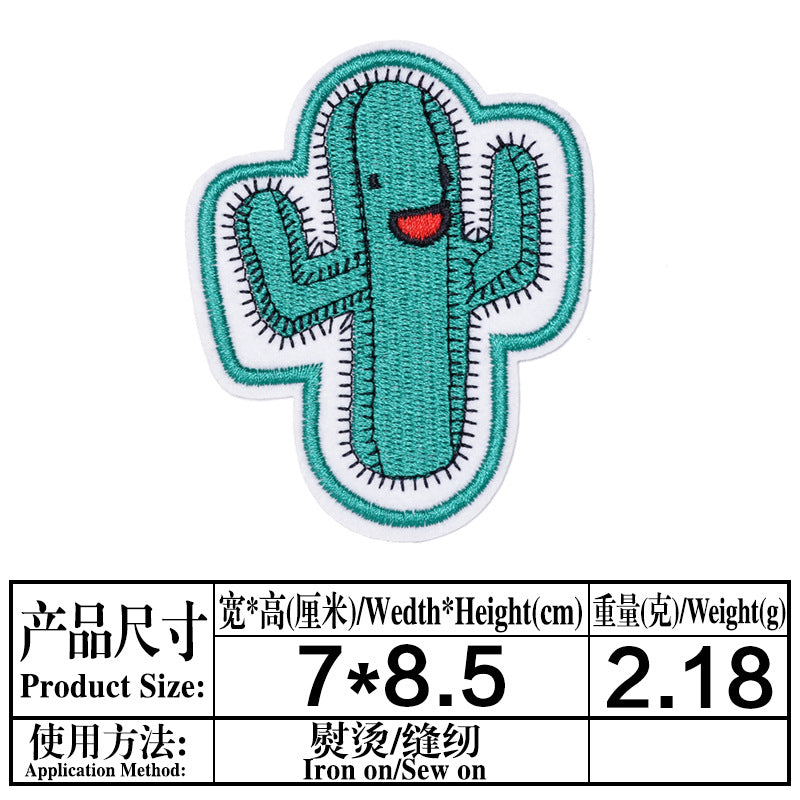 Wholesale Chic Cartoon Embroidered Cloth Patches Cute Fashion Accessory For Coats 13 Styles DIY Craft Supply