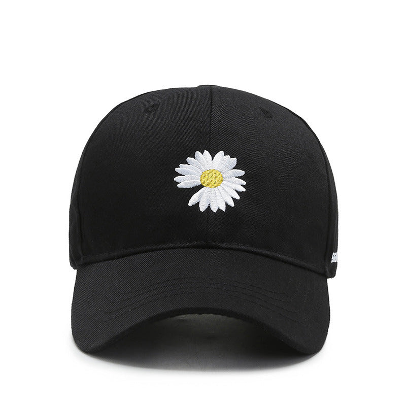Wholesale Daisy baseball cap visor chrysanthemum embroidery cap