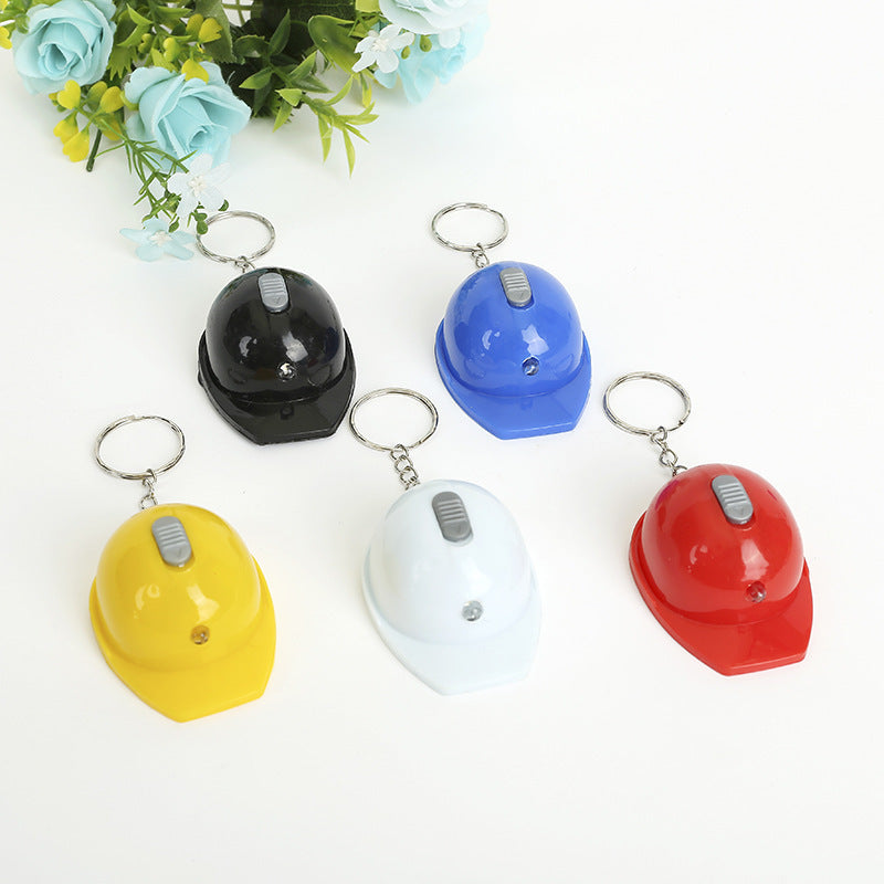 Wholesale Helmet Safety Helmet Beer Bottle Opener LED Light Printable Logo Keychain