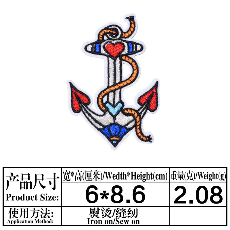 Wholesale Fashion Embroidery Cloth Patches Set Of 9 Badge For Clothing DIY Accessory Gift