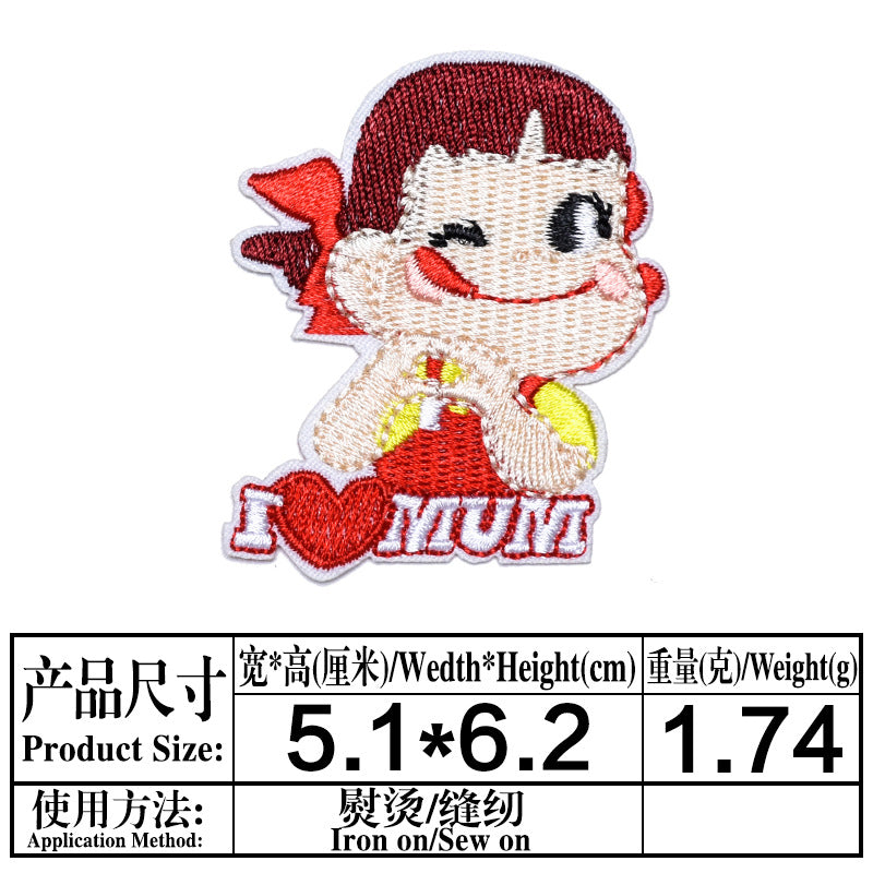 Wholesale Cartoon Embroidery Patches Princess Design Cloth Patch DIY Sewing Accessory For Clothing