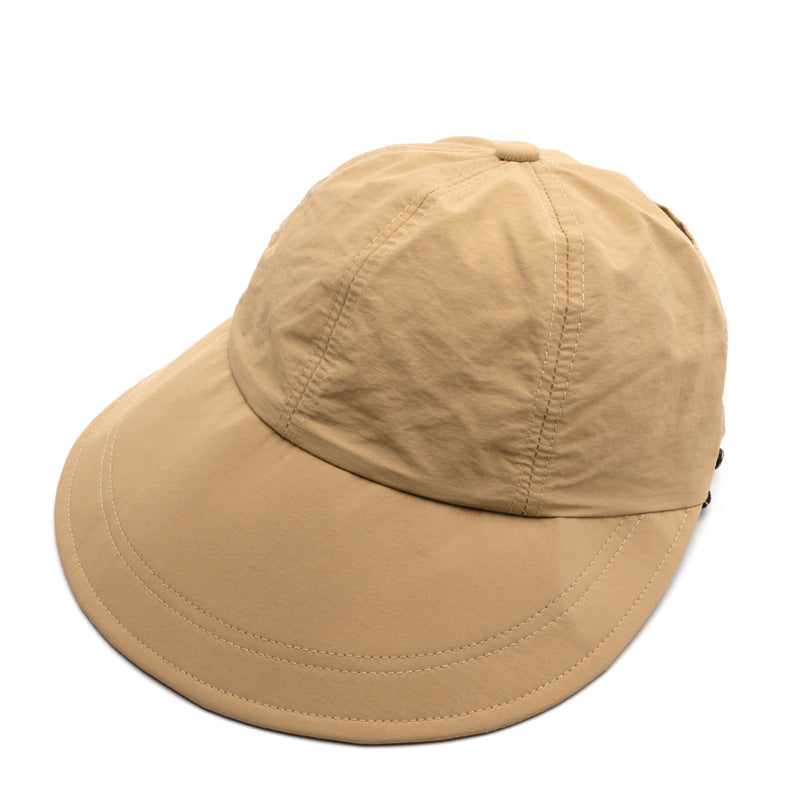 Wholesale Solid Color Light Panel Large Brim Foldable Outdoor Sun Hat