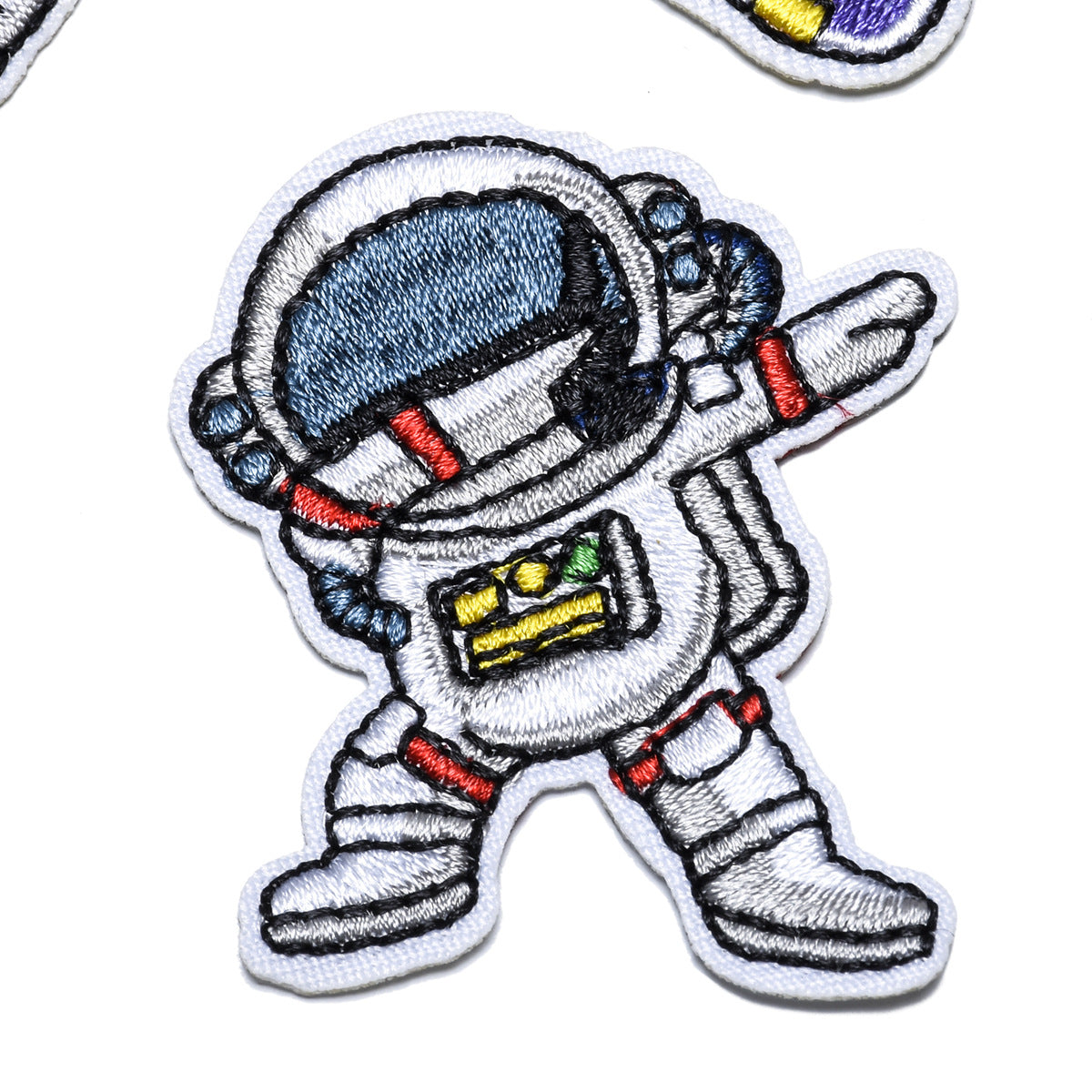 Wholesale Trendy Embroidered Space Patches 7 Styles Astronaut Rocket Cloth Badges For Clothing DIY Gift