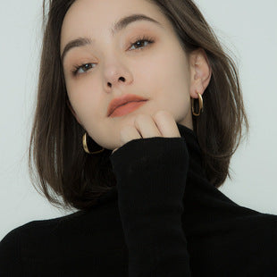 Wholesale Circle Copper Stud Earrings