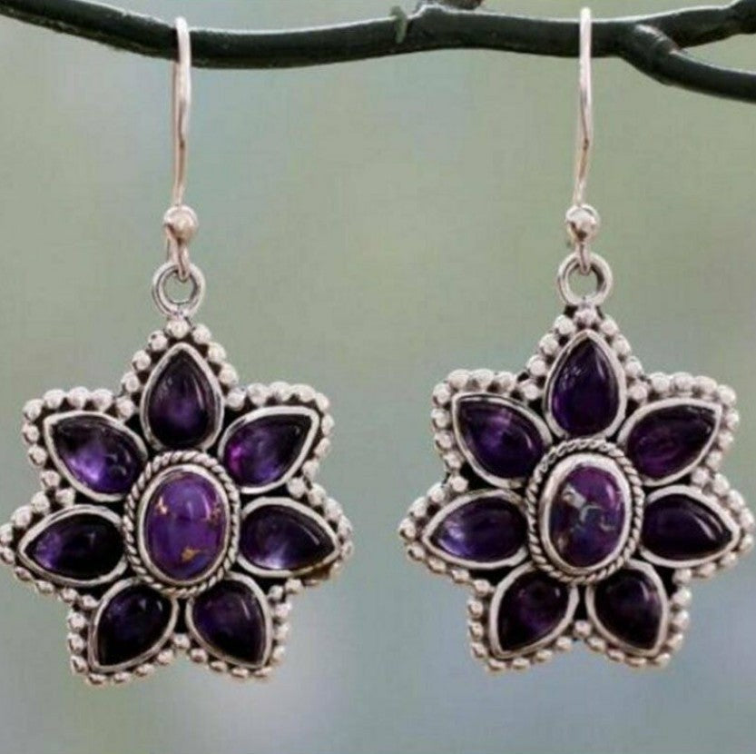 Wholesale Set with Sea Blue Topaz Rotating Water Drop Pear Shaped Earrings