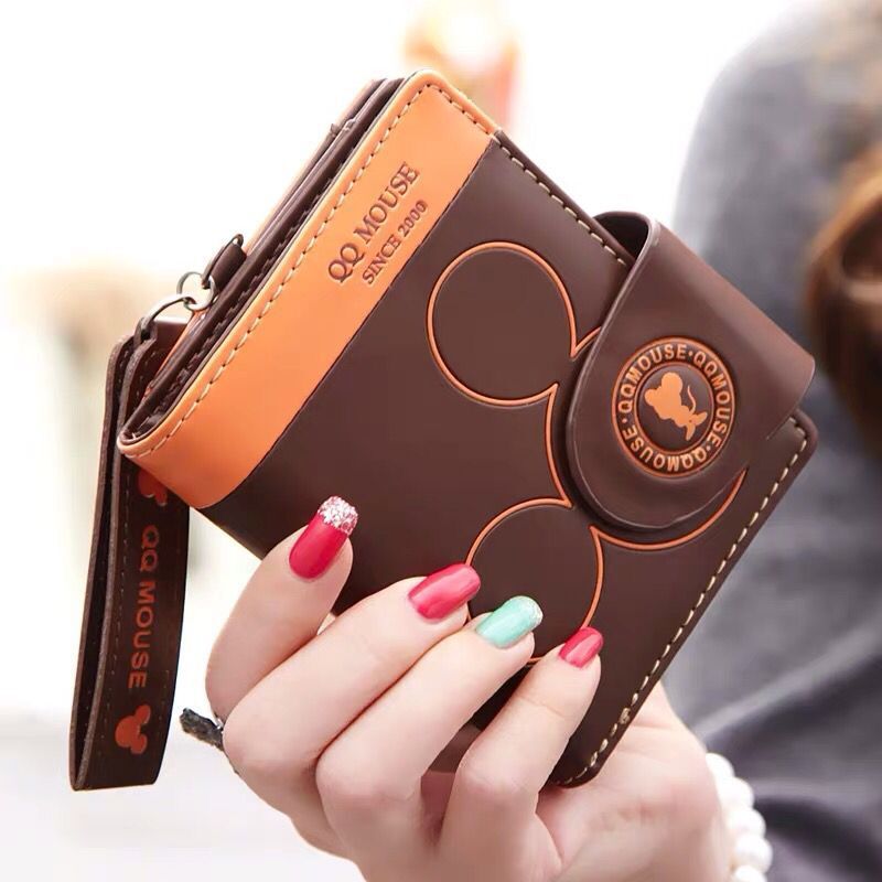 Wholesale Short PU Cartoon Folding Zero Wallet