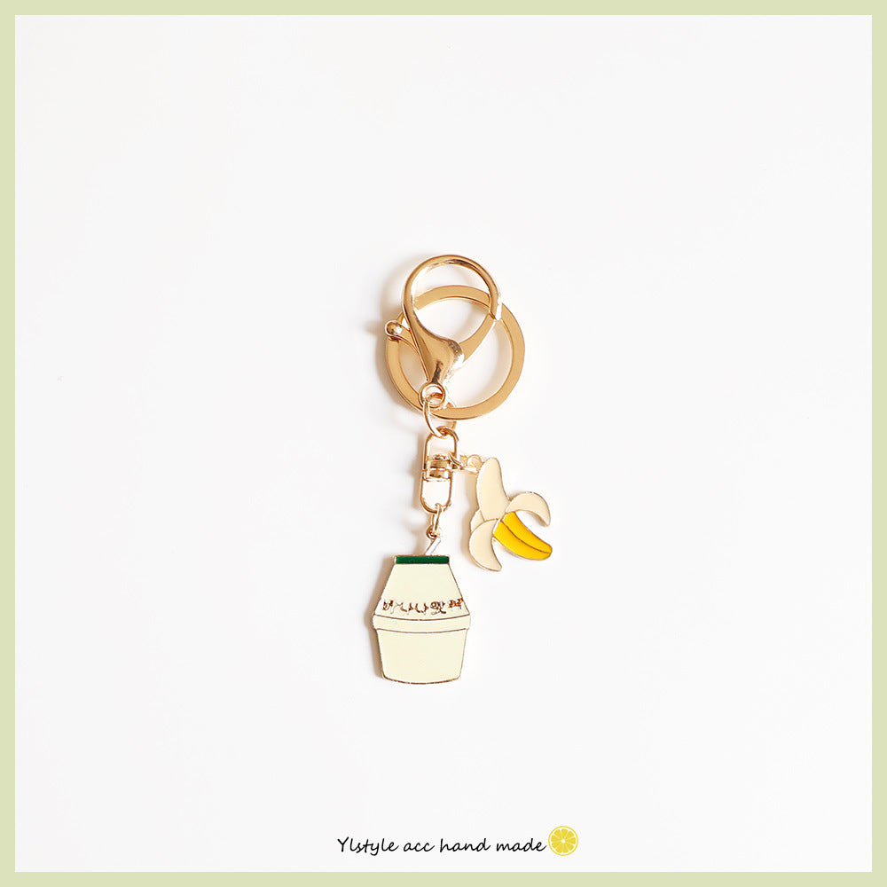 Wholesale Lemon Slice Fruit Series Metal Keychain