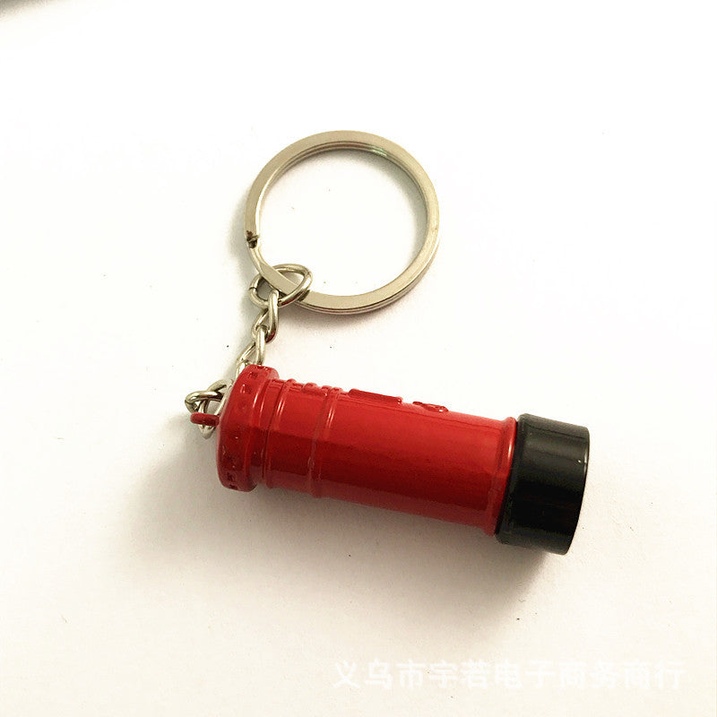 Mala de llavero de la cabina de la cabina del teléfono de la aleación del zinc al por mayor