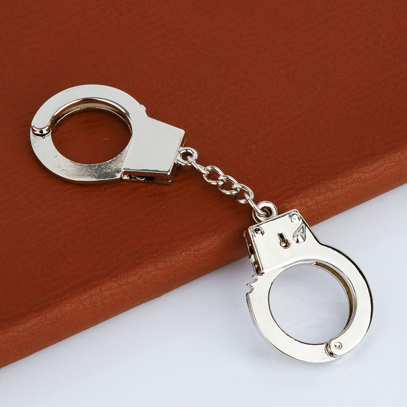 Wholesale Metal Simulation Handcuffs Keychain