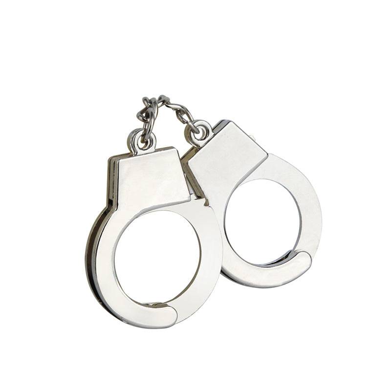 Wholesale Metal Simulation Handcuffs Keychain