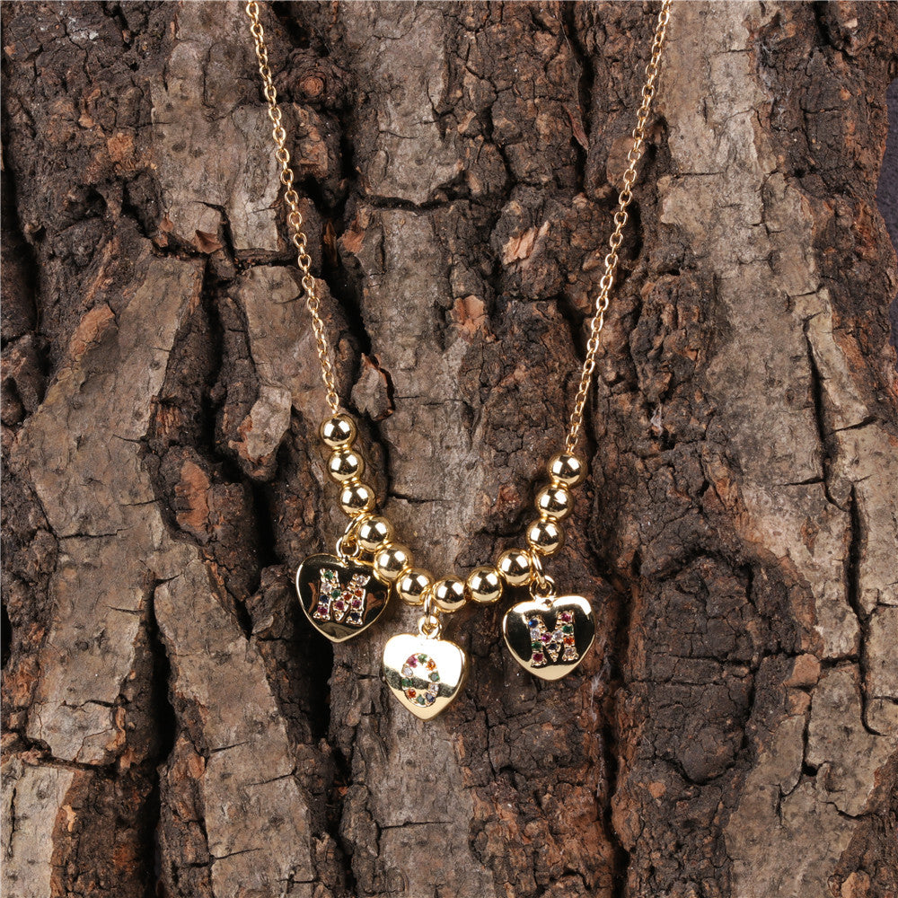 Wholesale Mother's Day MOM Letter Stainless Steel Necklaces