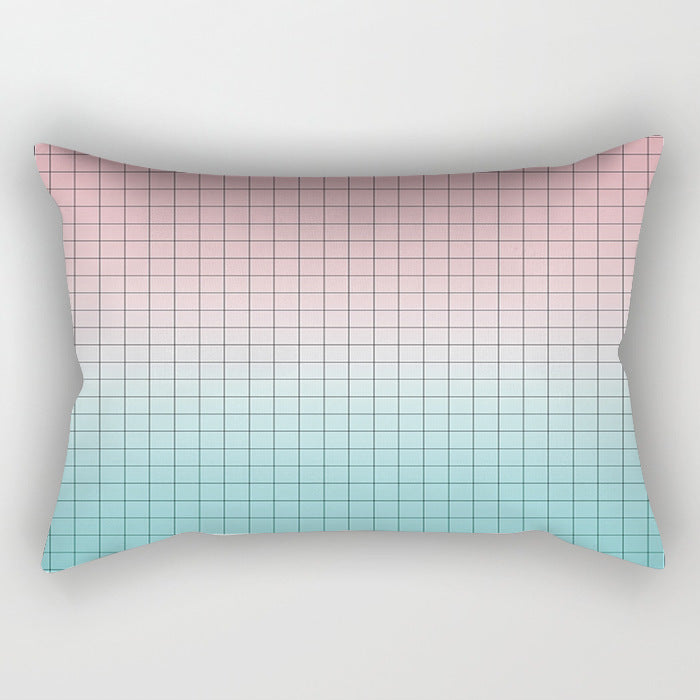 Wholesale Pink Geometric Polyester Pillow Covers