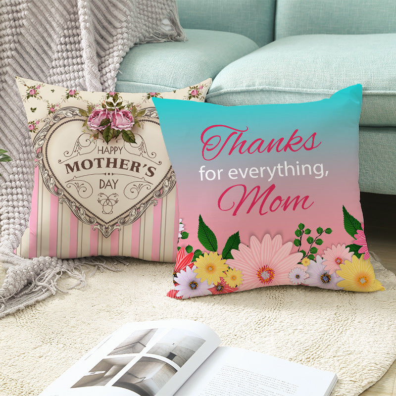 Wholesale Mother's Day Peach Skin Love Letter Sofa Backrest