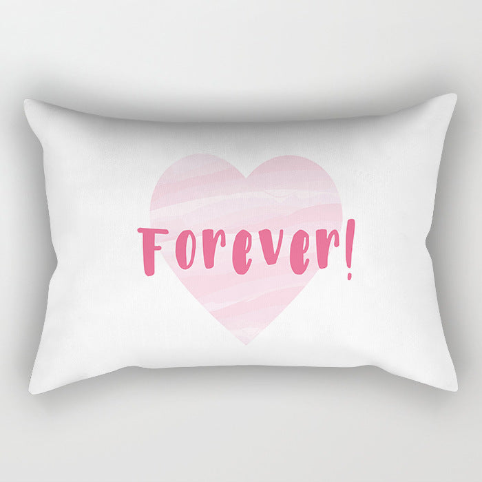 Wholesale Pink Geometric Polyester Pillow Covers