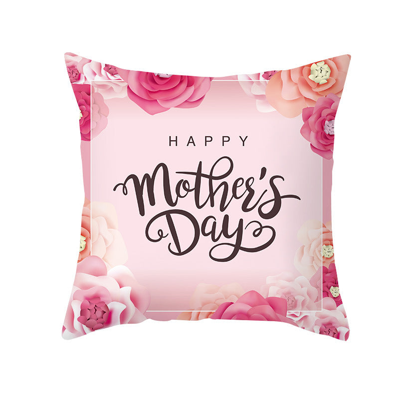 Wholesale Mother's Day Peach Skin Love Letter Sofa Backrest