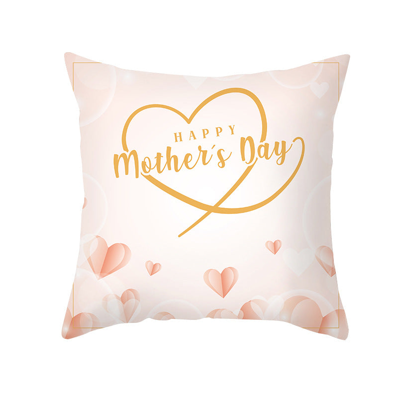 Wholesale Mother's Day Peach Skin Love Letter Sofa Backrest