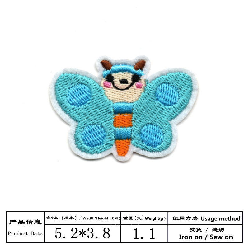 Wholesale Cloth Embroidered Bee Patches Cute Cartoon Animal Set Of 17 For Kids Clothing DIY Craft Supply