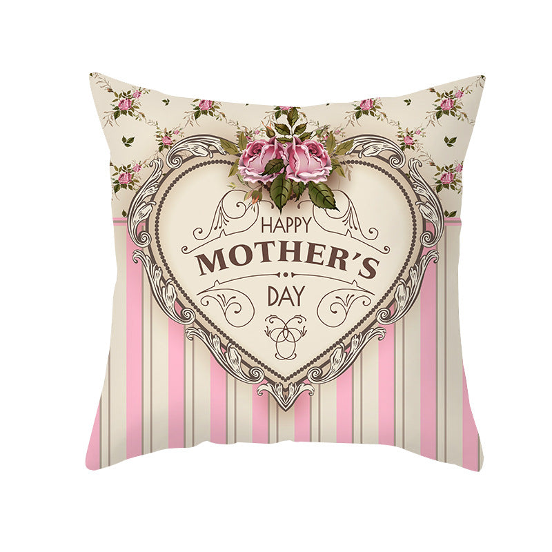 Wholesale Mother's Day Peach Skin Love Letter Sofa Backrest