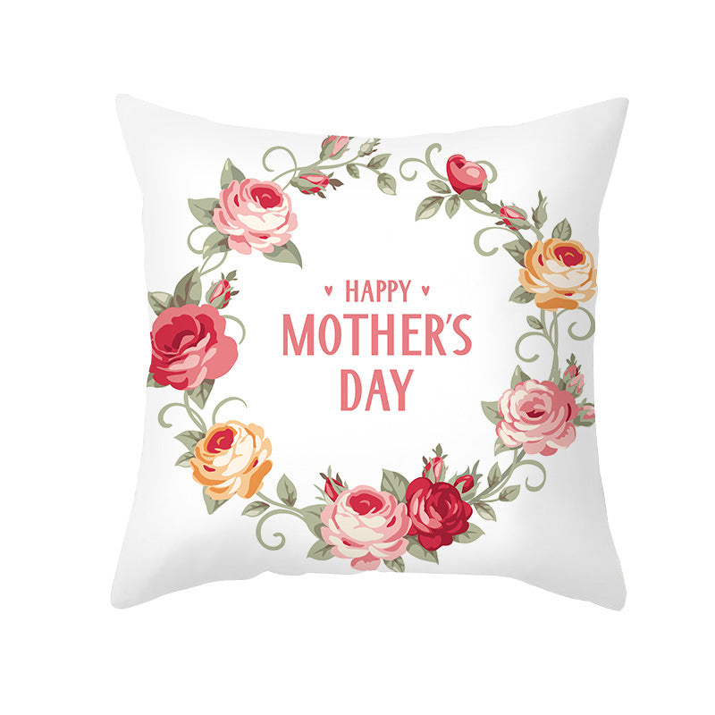 Wholesale Mother's Day Peach Skin Love Letter Sofa Backrest