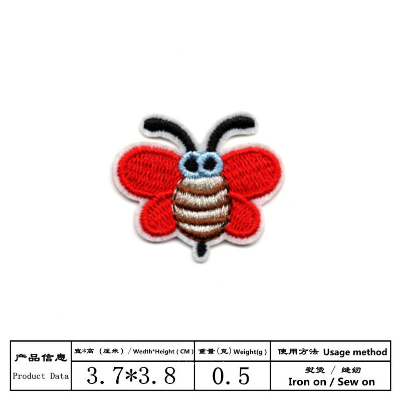 Wholesale Cloth Embroidered Bee Patches Cute Cartoon Animal Set Of 17 For Kids Clothing DIY Craft Supply