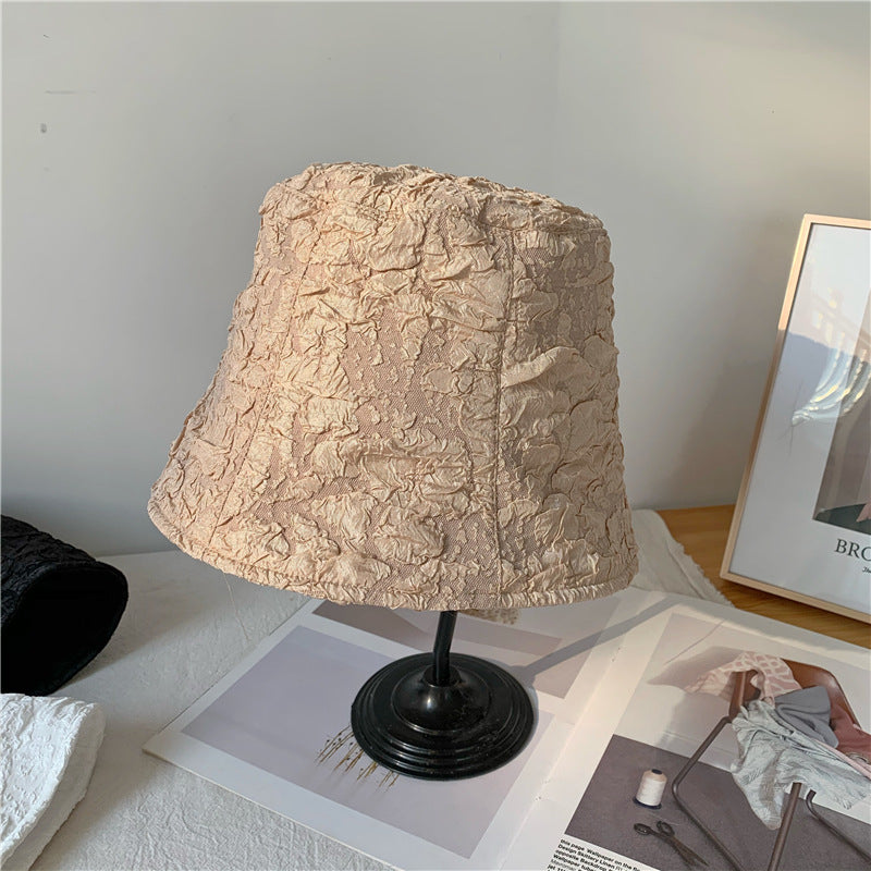 Sombrero de cubo de encaje delgado de algodón al por mayor de algodón