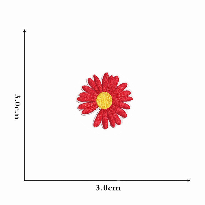 Wholesale Colorful Cartoon Flower  Embroidery DIY patches