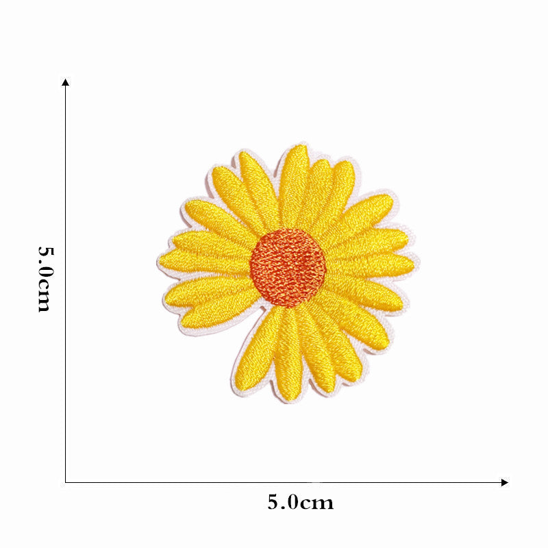 Wholesale Colorful Cartoon Flower  Embroidery DIY patches