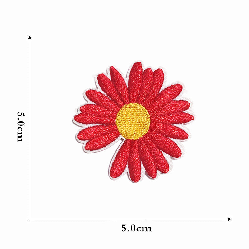 Wholesale Colorful Cartoon Flower  Embroidery DIY patches