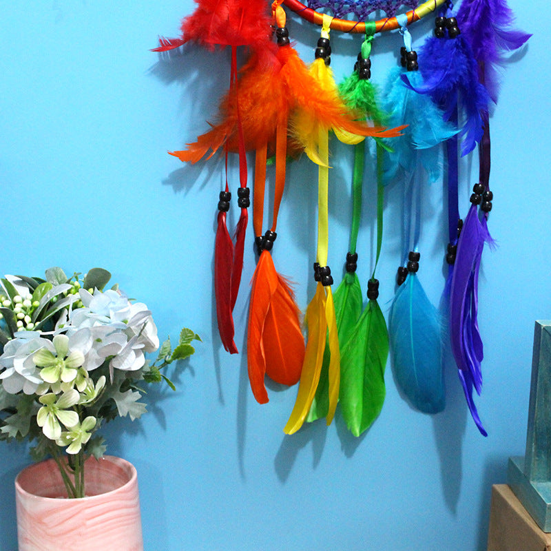 Wholesale Colored Feather Dream Catchers