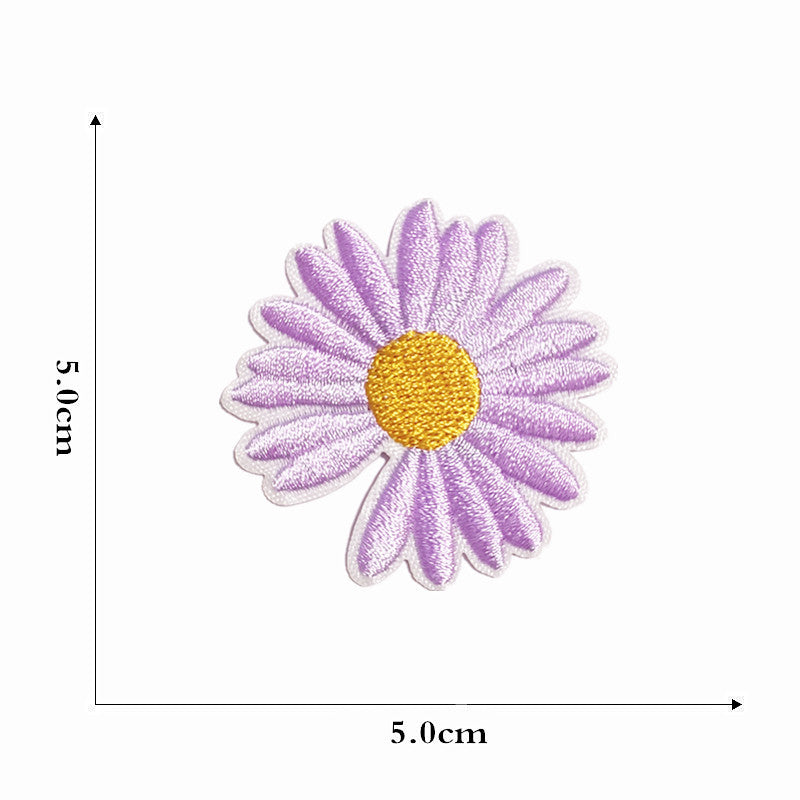 Wholesale Colorful Cartoon Flower  Embroidery DIY patches