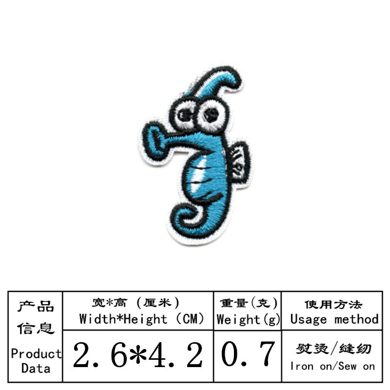 Wholesale Dinosaur Cartoon Iron On Embroidered Patches Set Of 17 Fashion Decorative Accessory For Cloth Shoes Gift Resale